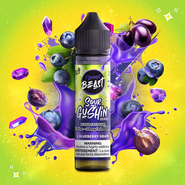 Gushin Sour Blueberry Grape 60ml