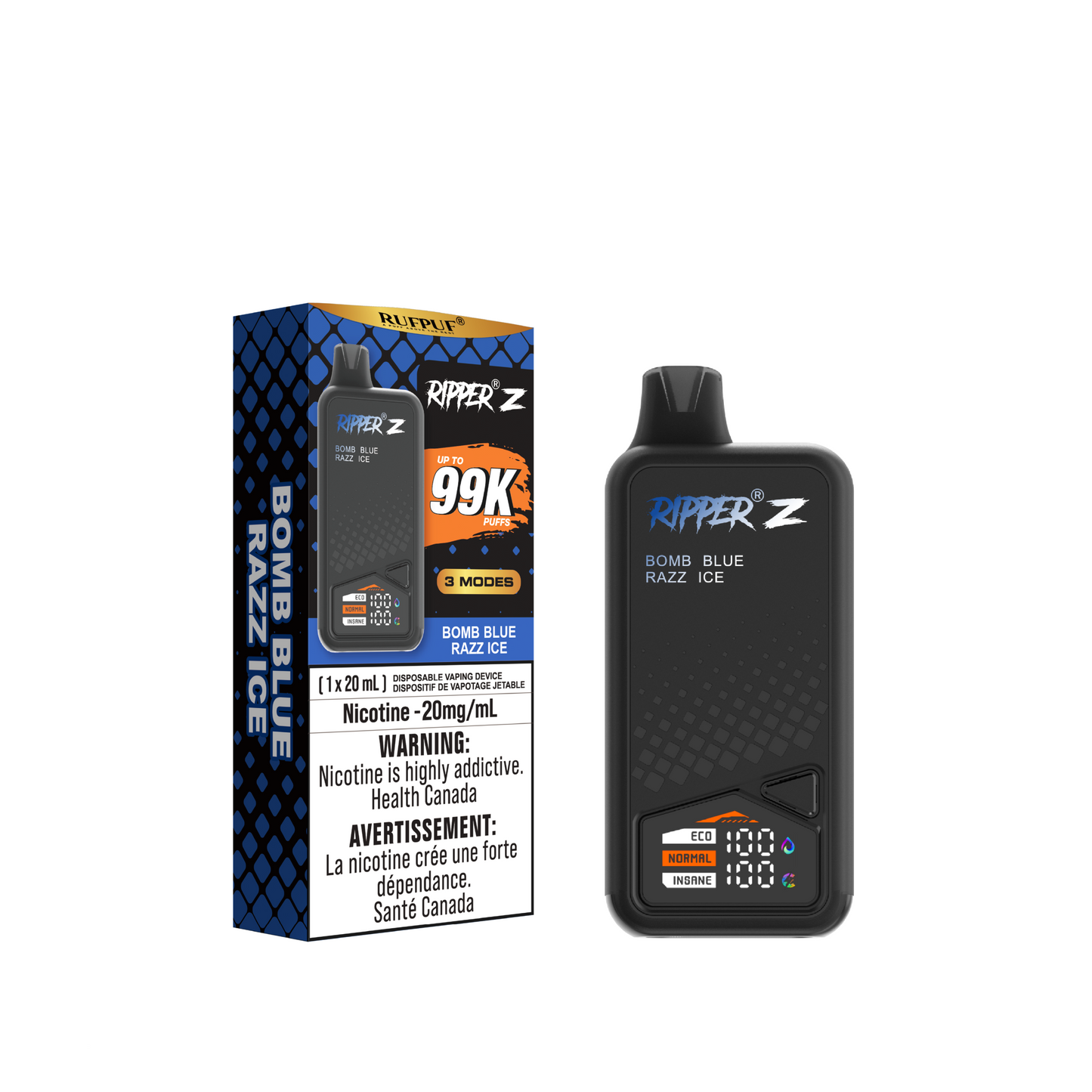 Ripper Z- Bomb Blue Razz Ice