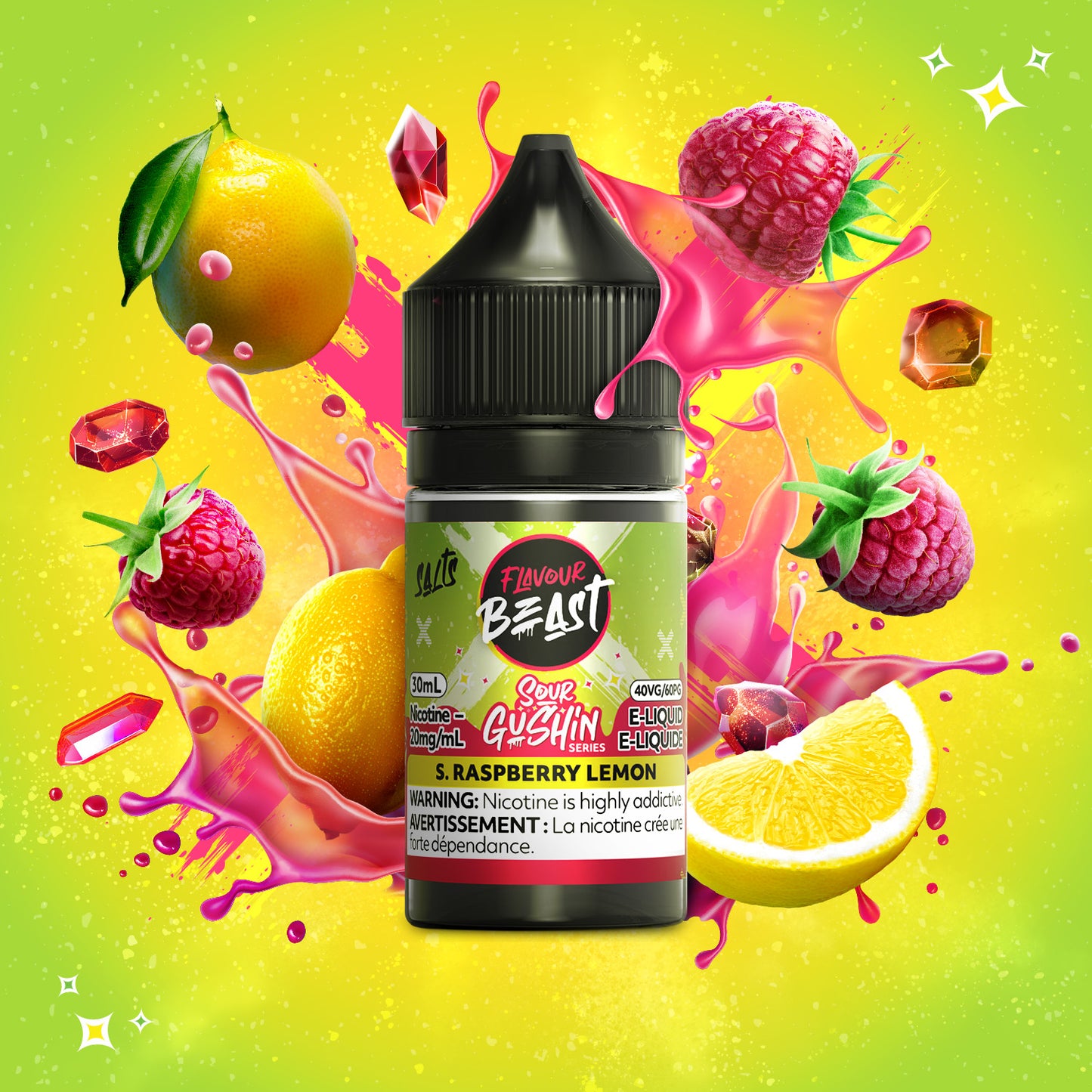 Sour Gushin Raspberry Lemon