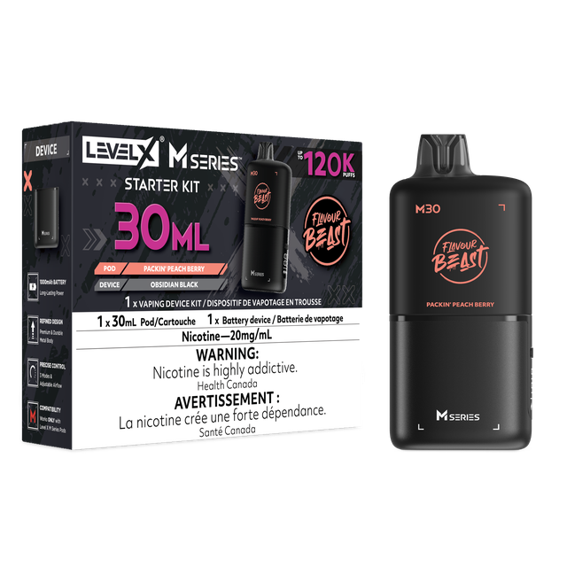 Level X M Series 30ml Starter Kit- Packin' Peach Berry