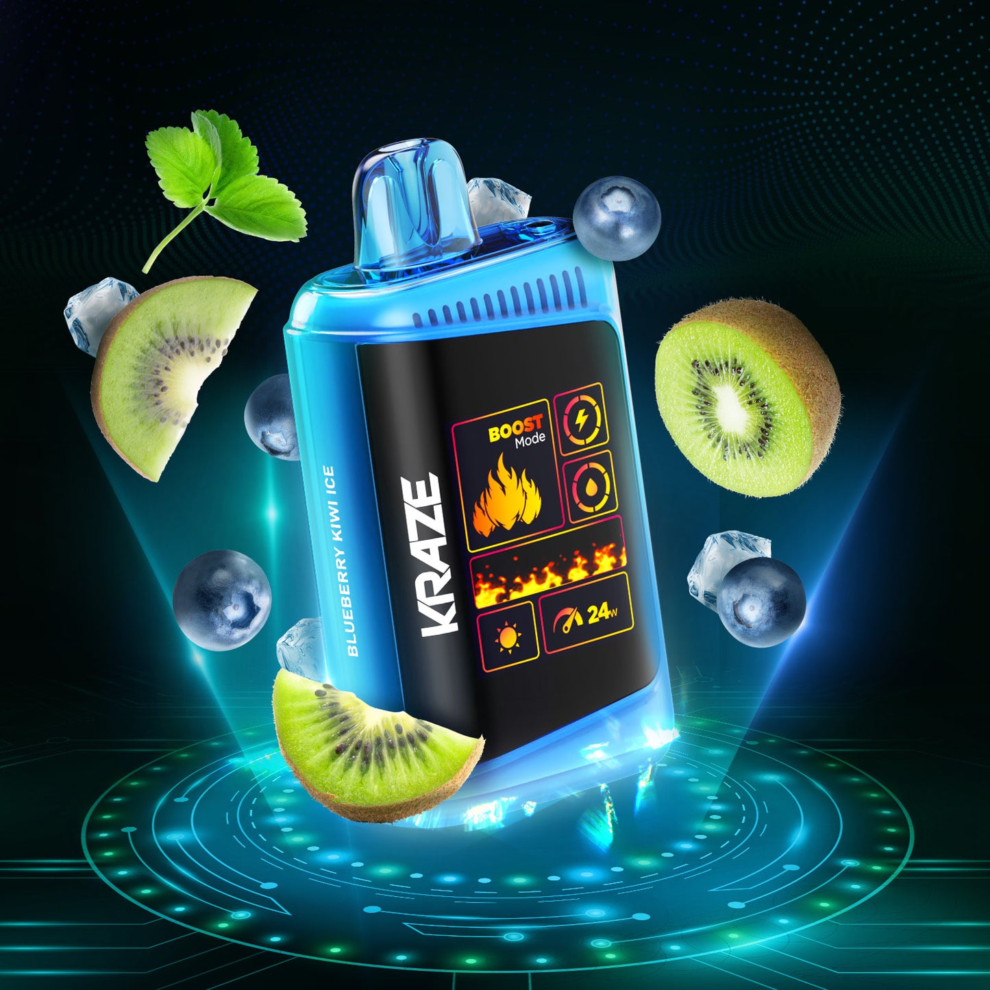 Kraze Blueberry Kiwi Ice(AB)