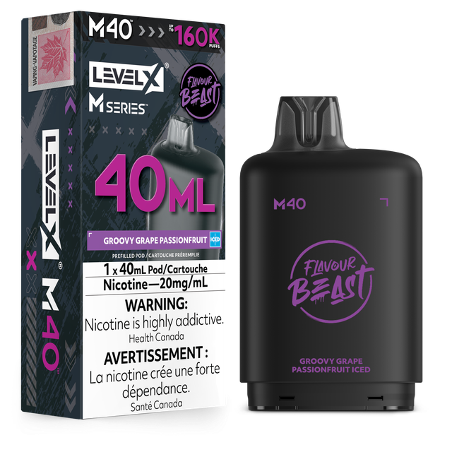 Level X M Series 40ml Pod- Groovy Grape Passionfruit