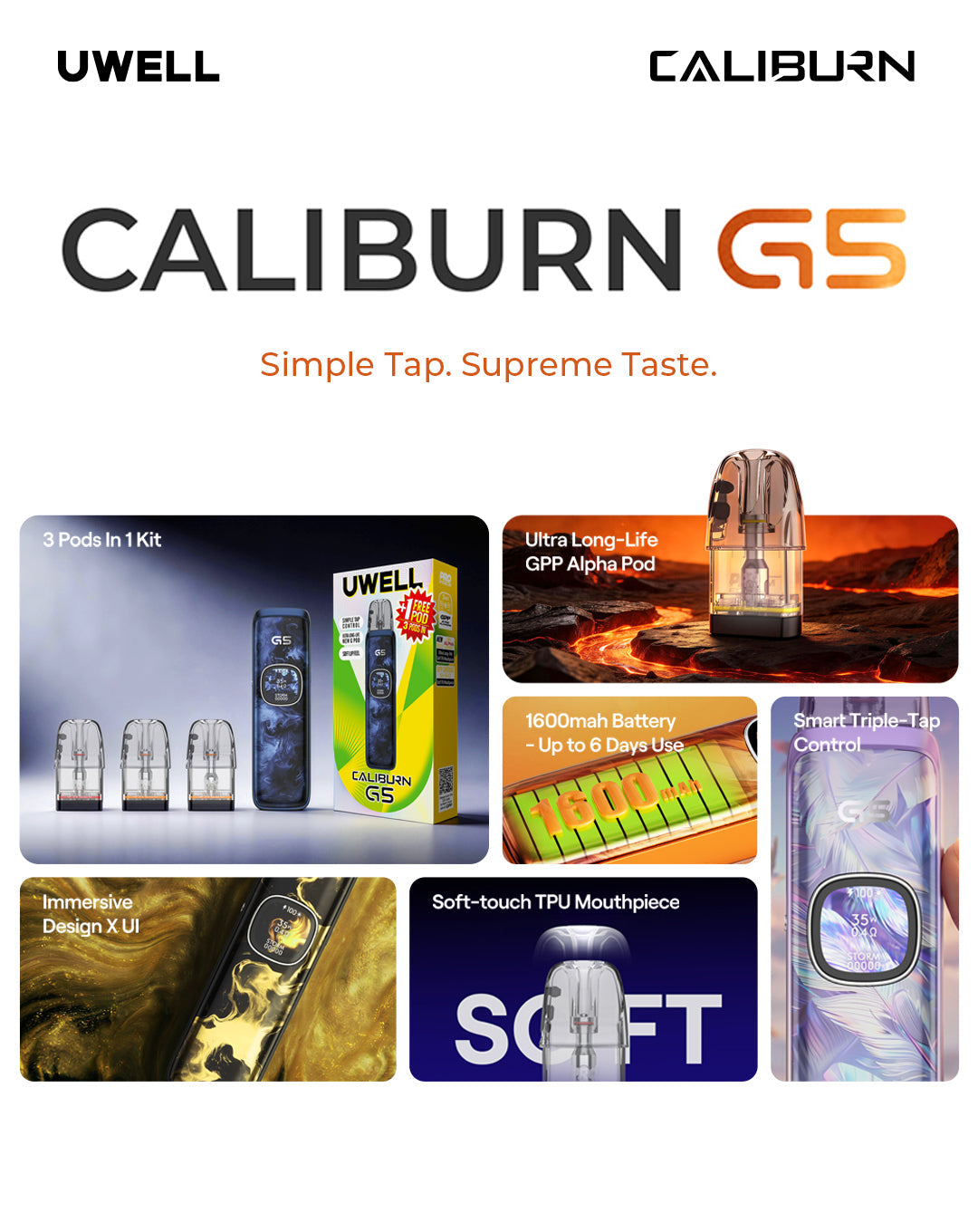 UWELL - Caliburn G5 - pod kit