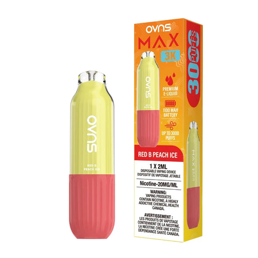 OVNS MAX- Red B Peach Ice