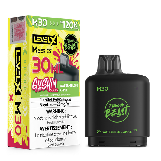 Level X M Series 30ml Pod - Gushin Watermelon Apple