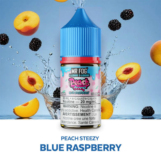 Peach Steezy - Blue Raspberry - 20mg-30ml