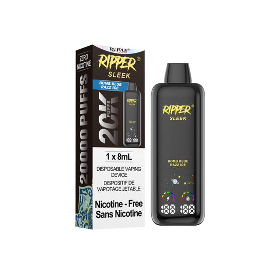 Ripper Sleek- Bomb Blue Razz Ice 0mg