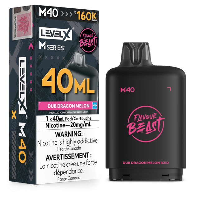 Level X M Series 40ml Pod- Dub Dragon Melon