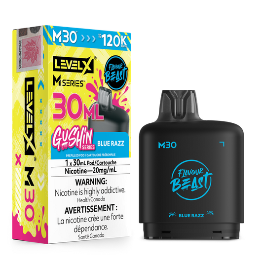 Level X M Series 30ml Pod - Blue Razz Gushin