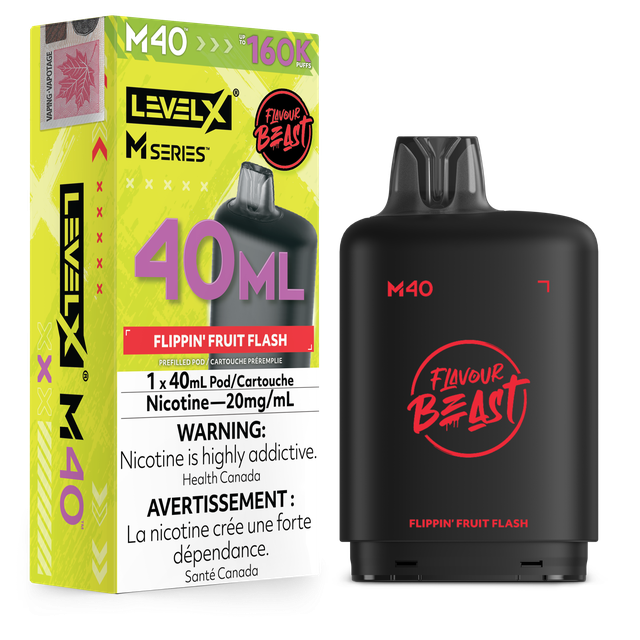 Level X M Series 40ml Pod- Flippin' Fruit Flash