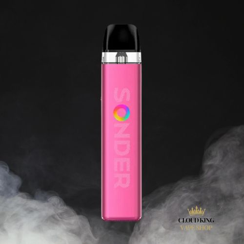 Geek Vape Sonder Q 2 Kit Beginner Friendly 1350mah Built-in Battery 30W Max Output Adjustable Airflow No Nicotine (Burgundy Red)