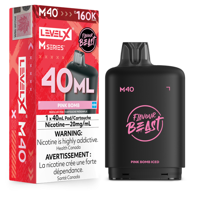 Level X M Series 40ml Pod- Pink Bomb