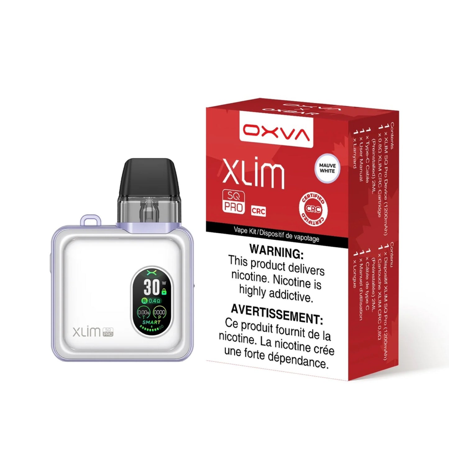 Xlim SQ Pro Pod Kit- mauve white