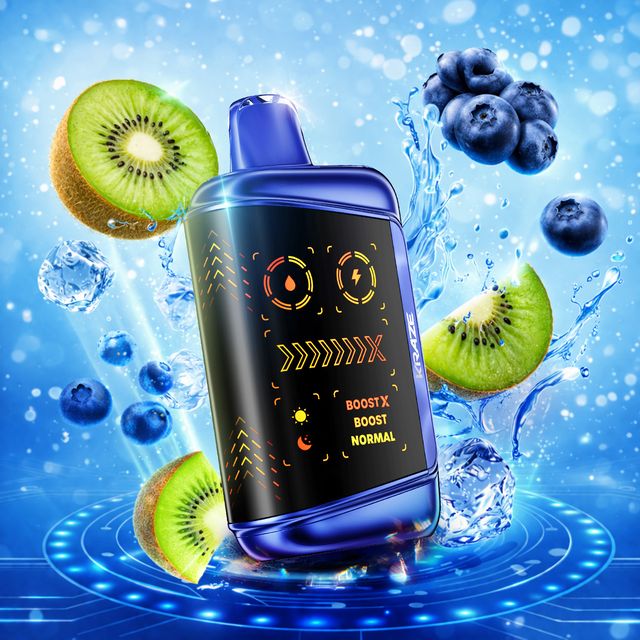 Kraze Mega X - Blueberry Kiwi Ice