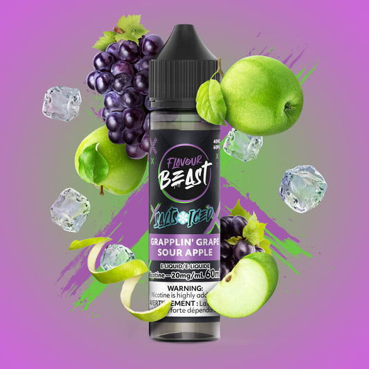 Grapplin' Grape Sour Apple Iced- 20mg