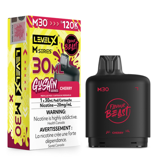 Level X M Series 30ml Pod - Gushin Cherry